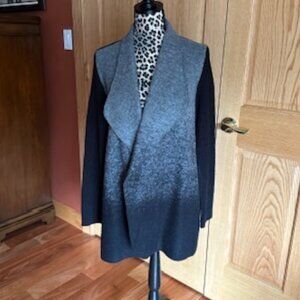 Black Ombre Wool Blazer